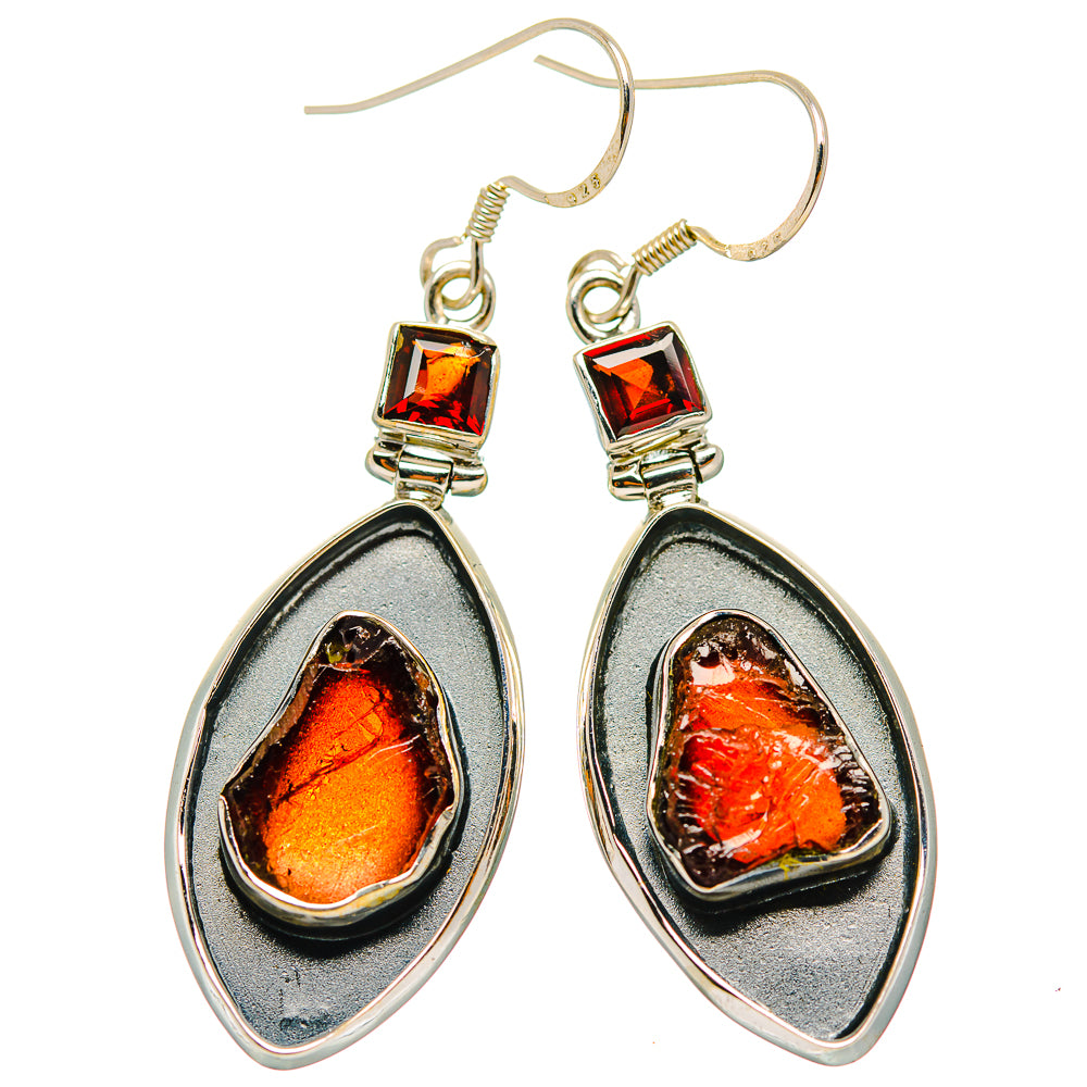 Garnet Earrings handcrafted by Anasilvercos - EARR429330 - Photo 2