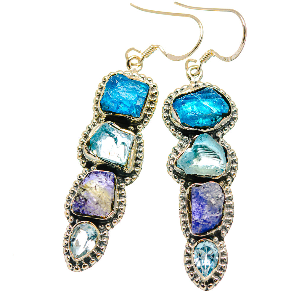 Apatite Earrings handcrafted by Anasilvercos - EARR429338 - Photo 2