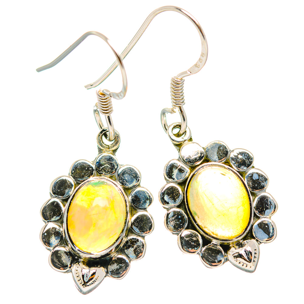 Ethiopian Opal Earrings handcrafted by Anasilvercos - EARR429344 - Photo 2