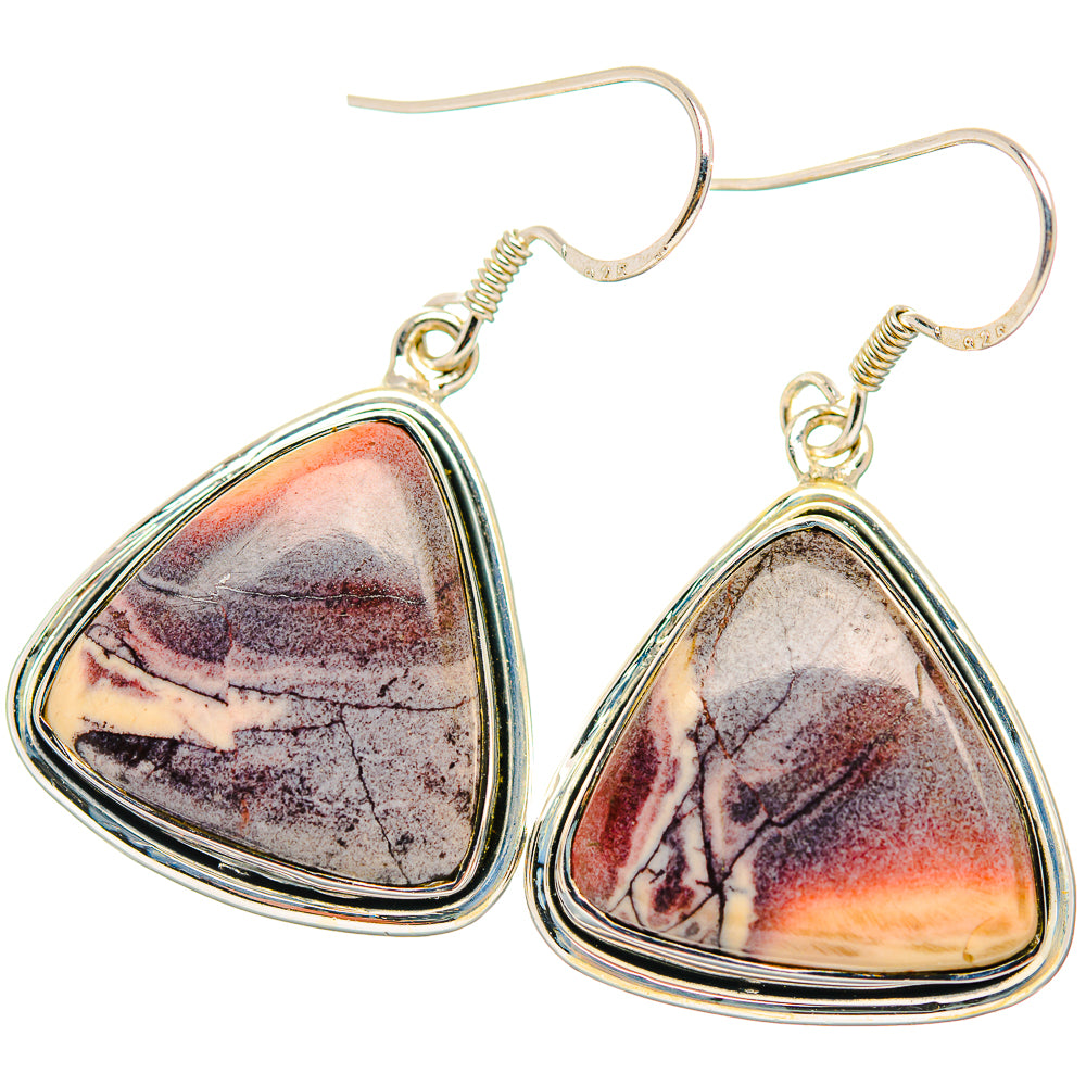 Butterfly Jasper Earrings handcrafted by Anasilvercos - EARR429345 - Photo 2