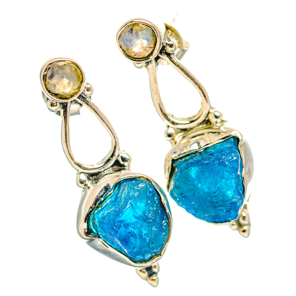 Apatite Earrings handcrafted by Anasilvercos - EARR429351 - Photo 2