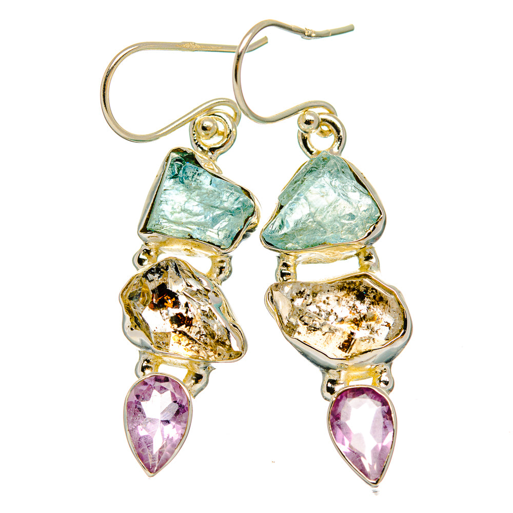 Aquamarine Earrings handcrafted by Anasilvercos - EARR429373 - Photo 2