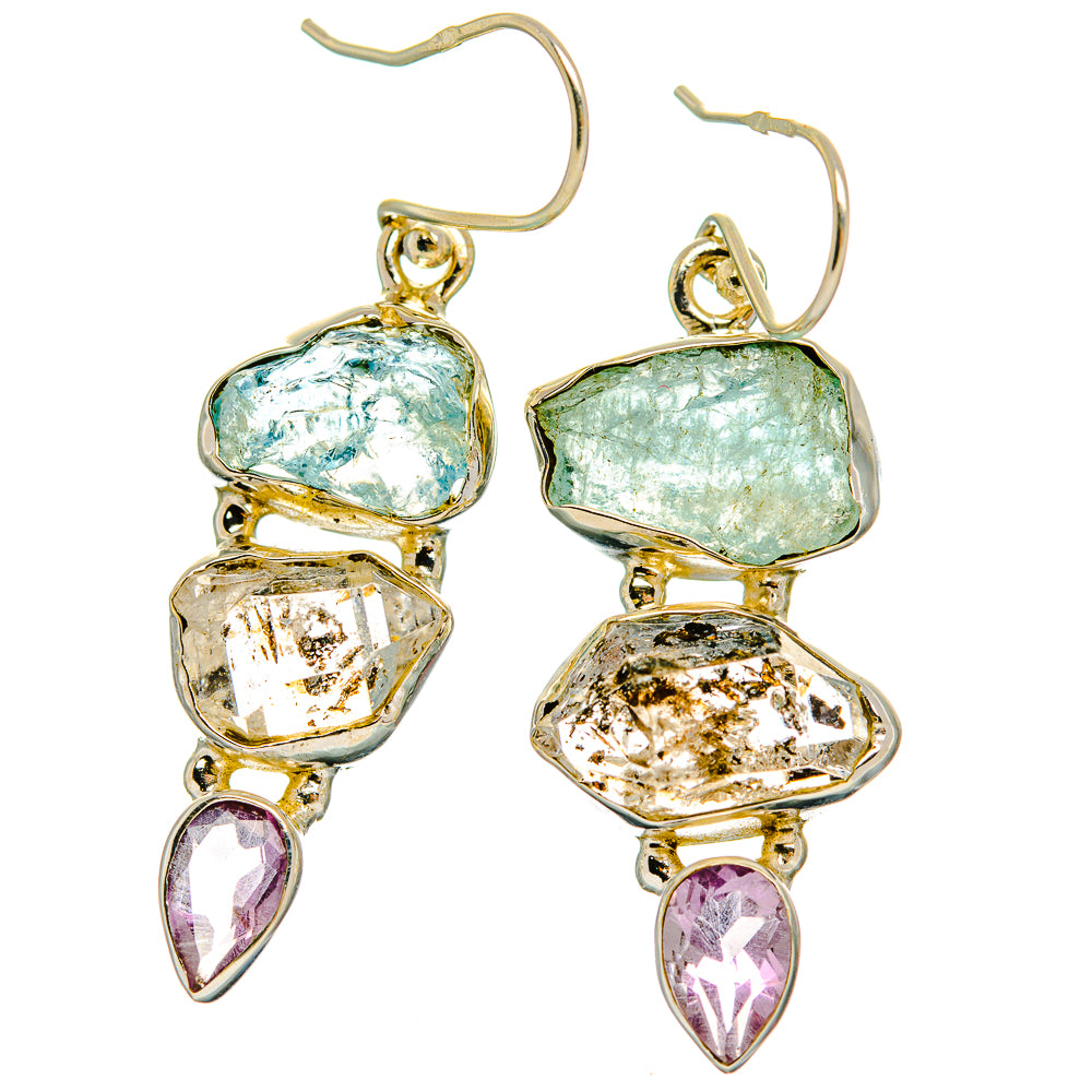 Herkimer Diamond Earrings handcrafted by Anasilvercos - EARR429400 - Photo 2
