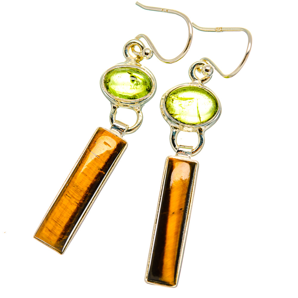 Tiger Eye Earrings handcrafted by Anasilvercos - EARR429411 - Photo 2