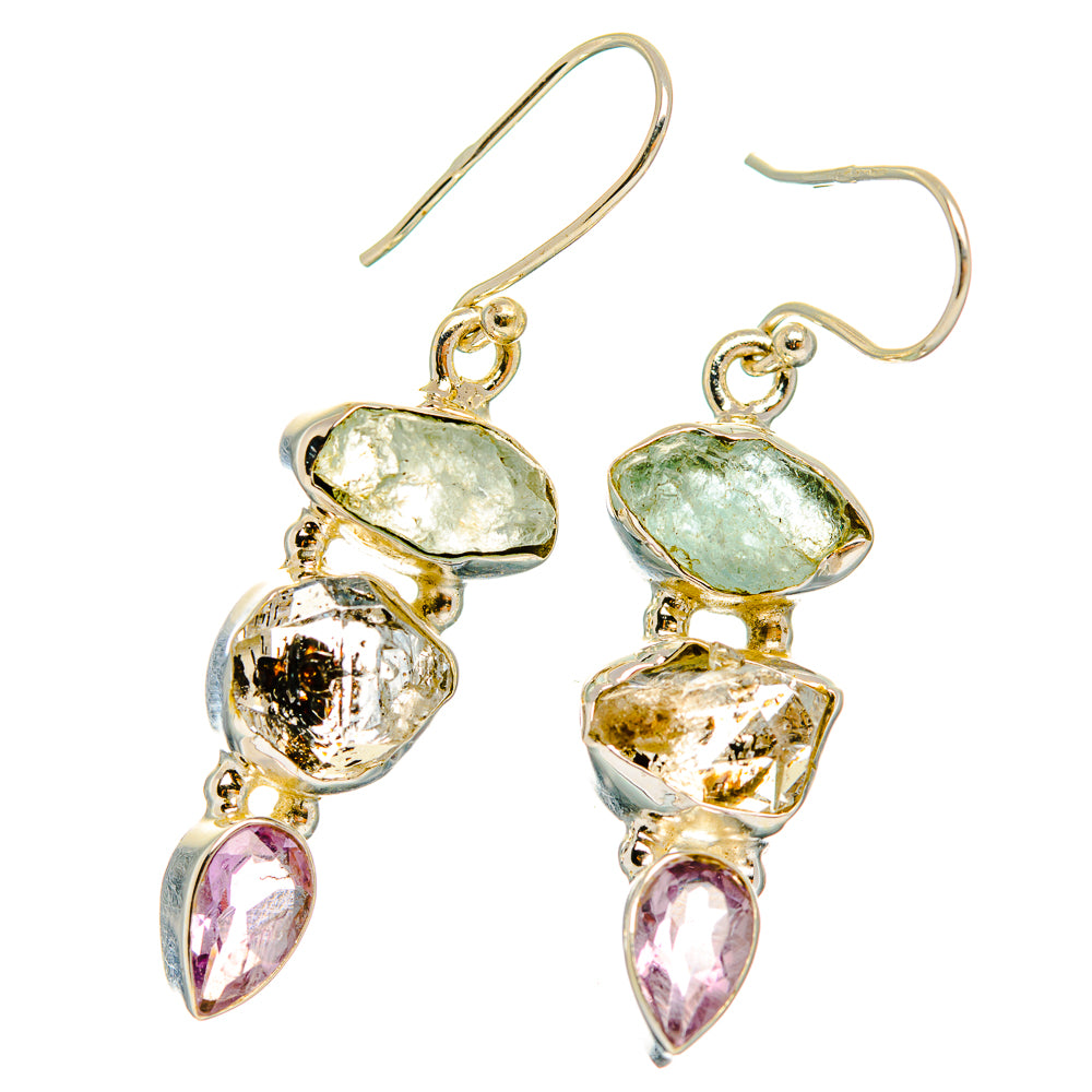 Aquamarine Earrings handcrafted by Anasilvercos - EARR429412 - Photo 2