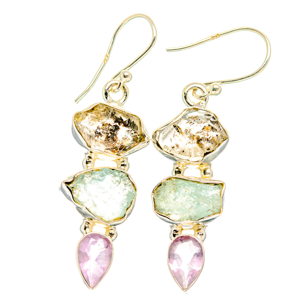 Aquamarine Earrings handcrafted by Anasilvercos - EARR429425 - Photo 2