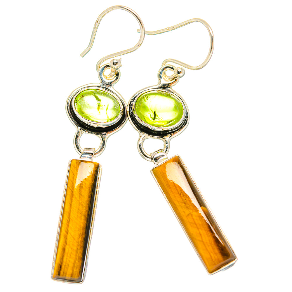 Tiger Eye Earrings handcrafted by Anasilvercos - EARR429430 - Photo 2