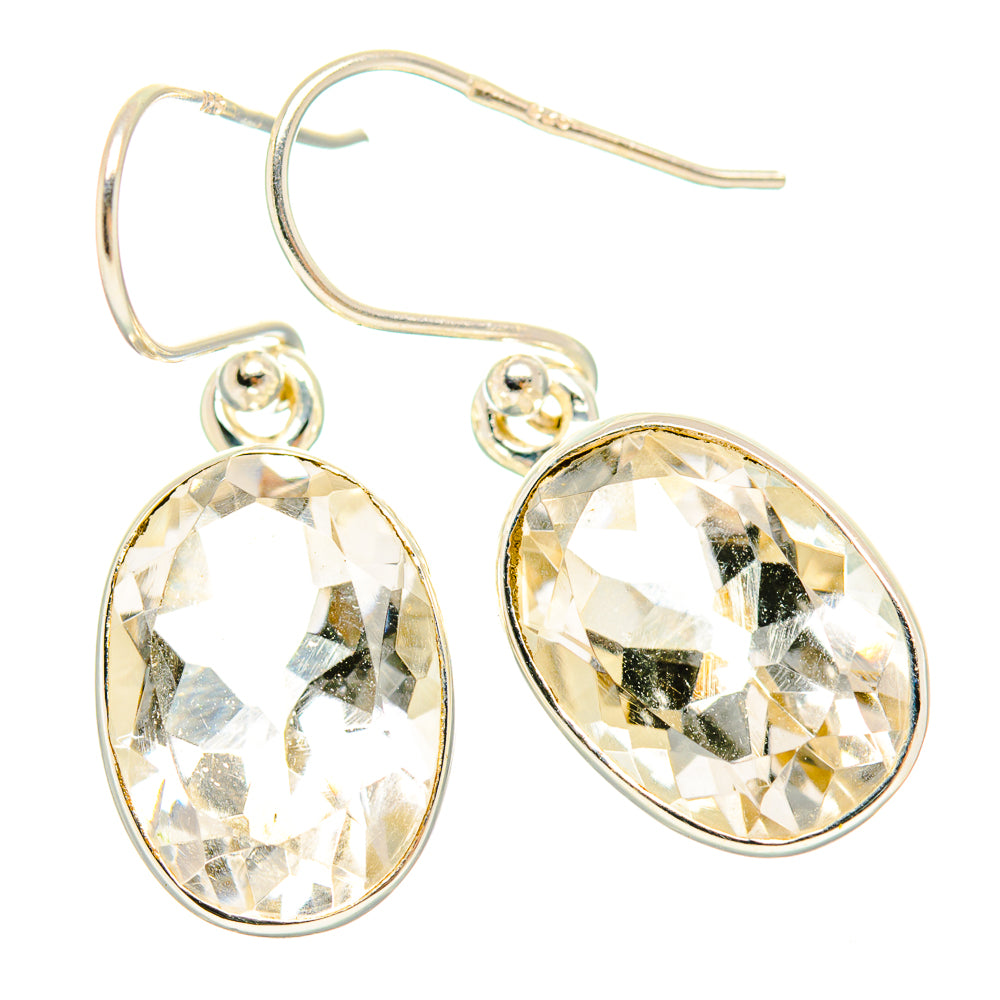 White Quartz Earrings handcrafted by Anasilvercos - EARR429465 - Photo 2