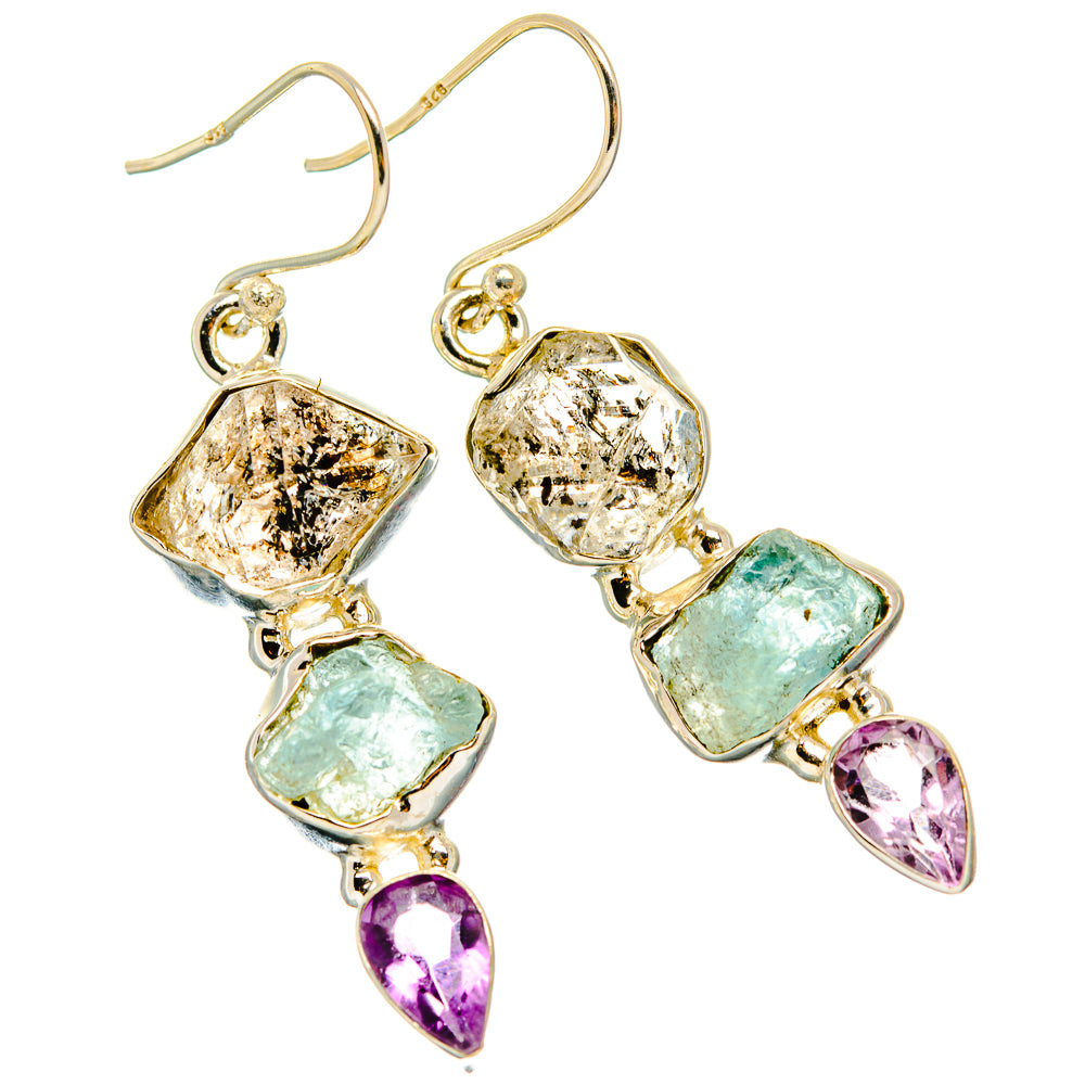 Herkimer Diamond Earrings handcrafted by Anasilvercos - EARR429502 - Photo 2