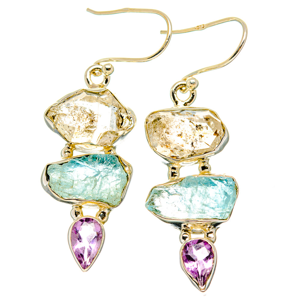 Herkimer Diamond Earrings handcrafted by Anasilvercos - EARR429506 - Photo 2