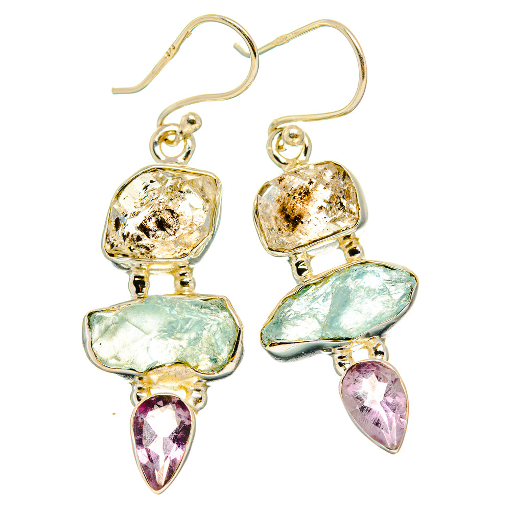 Herkimer Diamond Earrings handcrafted by Anasilvercos - EARR429508 - Photo 2