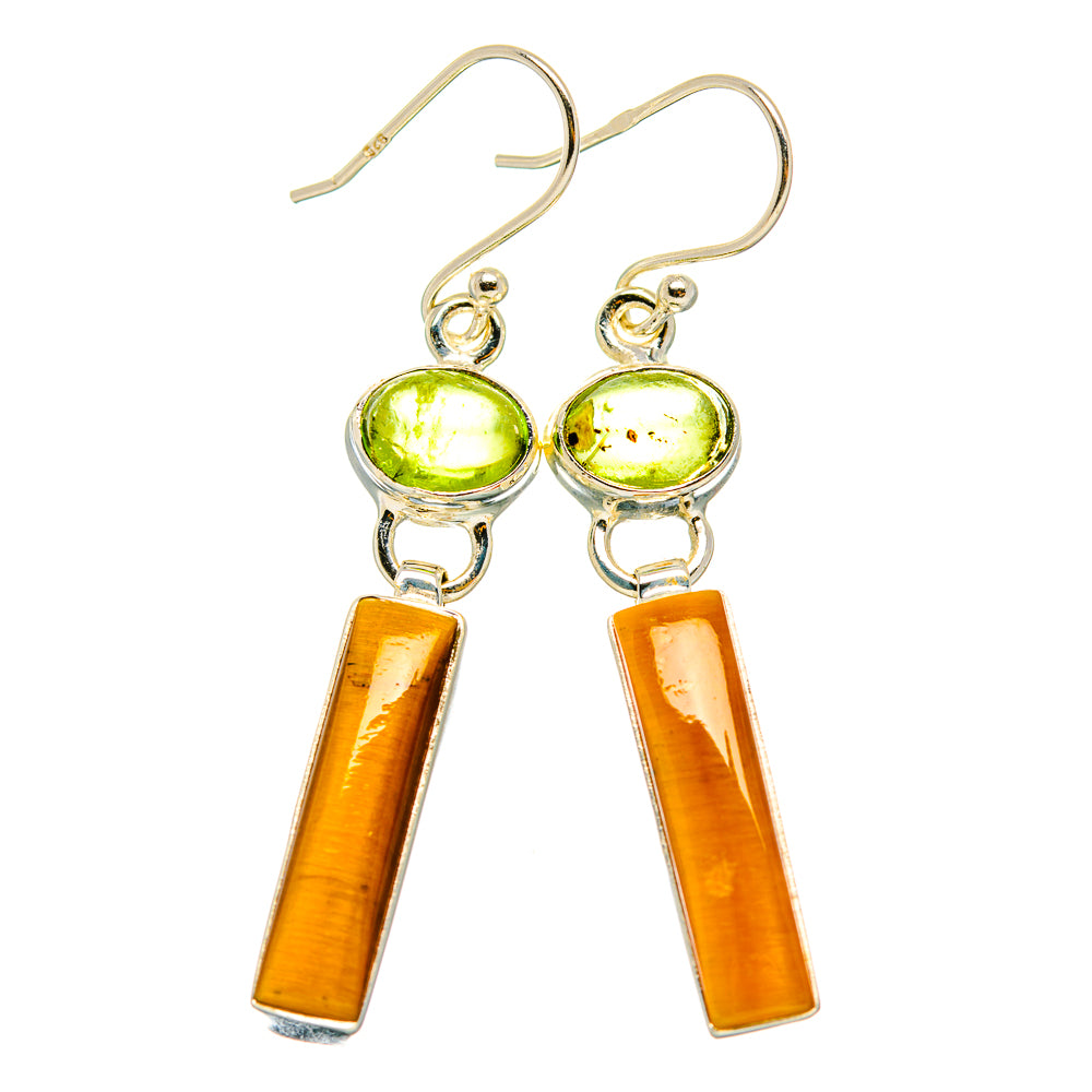 Tiger Eye Earrings handcrafted by Anasilvercos - EARR429512 - Photo 2