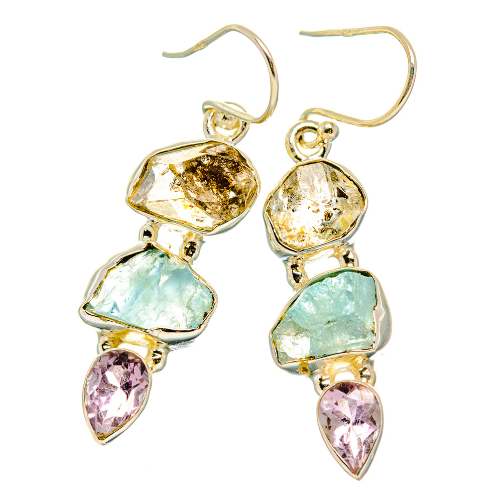 Herkimer Diamond Earrings handcrafted by Anasilvercos - EARR429514 - Photo 2