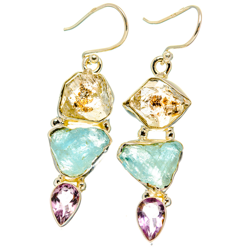 Herkimer Diamond Earrings handcrafted by Anasilvercos - EARR429517 - Photo 2