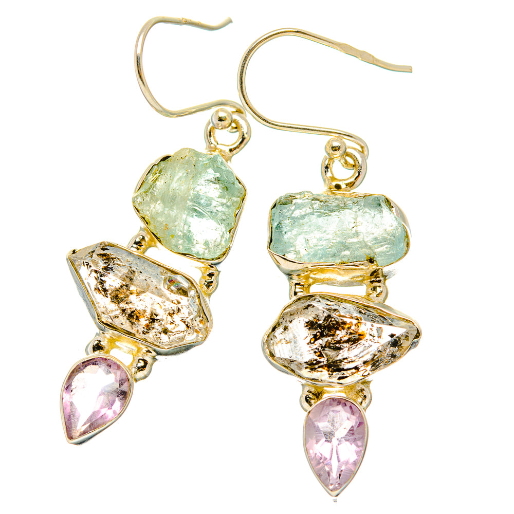 Herkimer Diamond Earrings handcrafted by Anasilvercos - EARR429521 - Photo 2