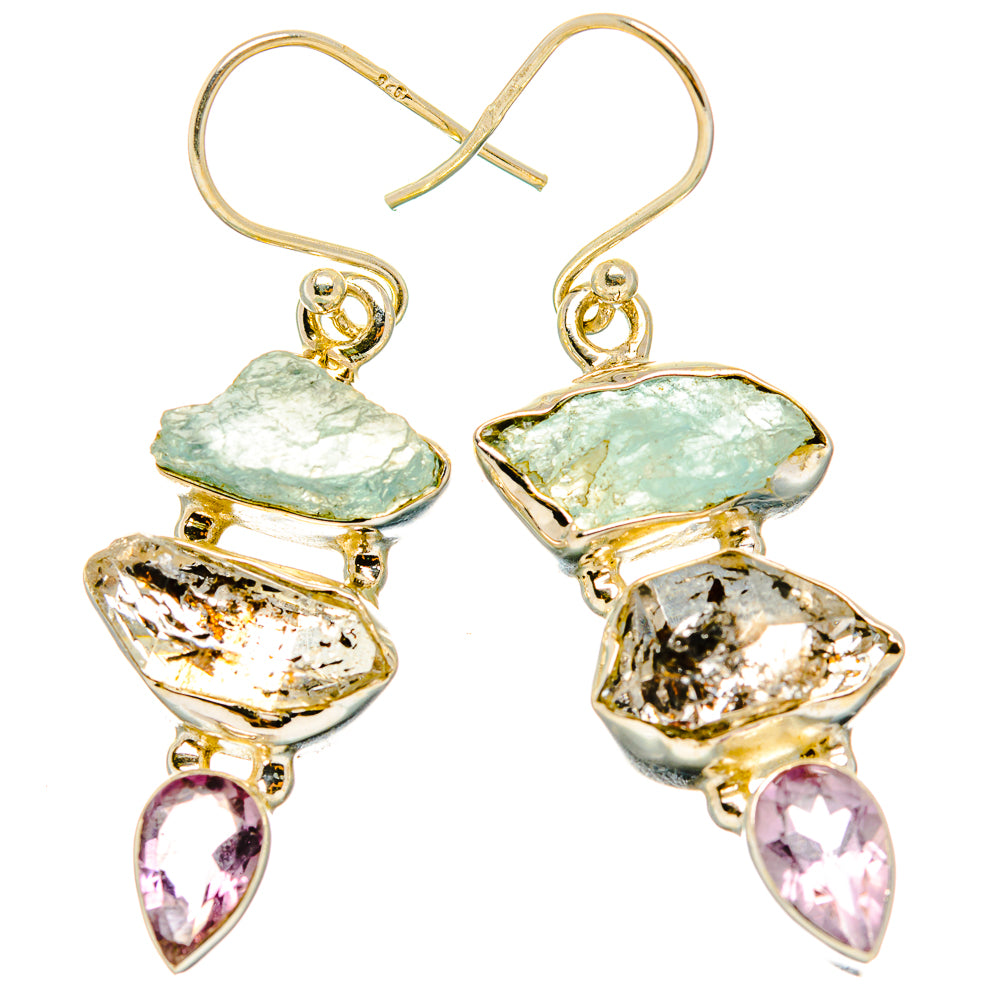 Herkimer Diamond Earrings handcrafted by Anasilvercos - EARR429524 - Photo 2