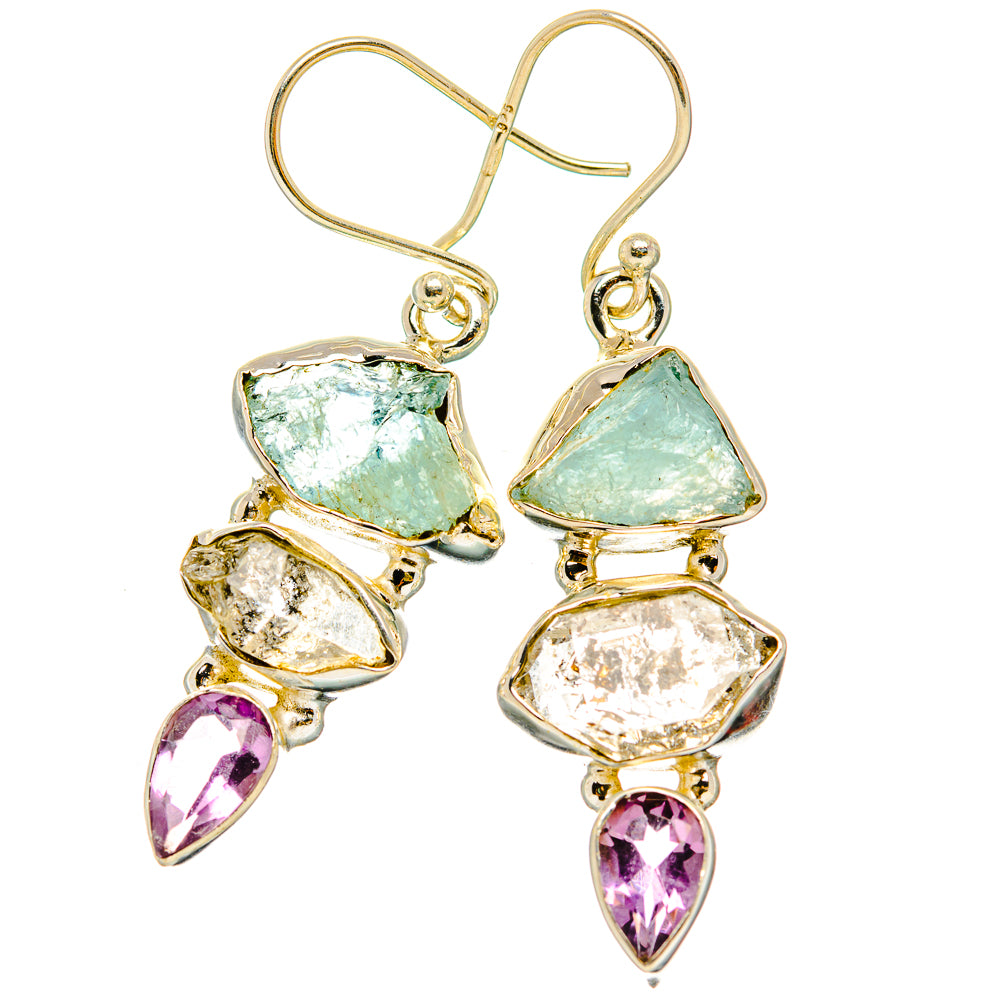 Herkimer Diamond Earrings handcrafted by Anasilvercos - EARR429531 - Photo 2