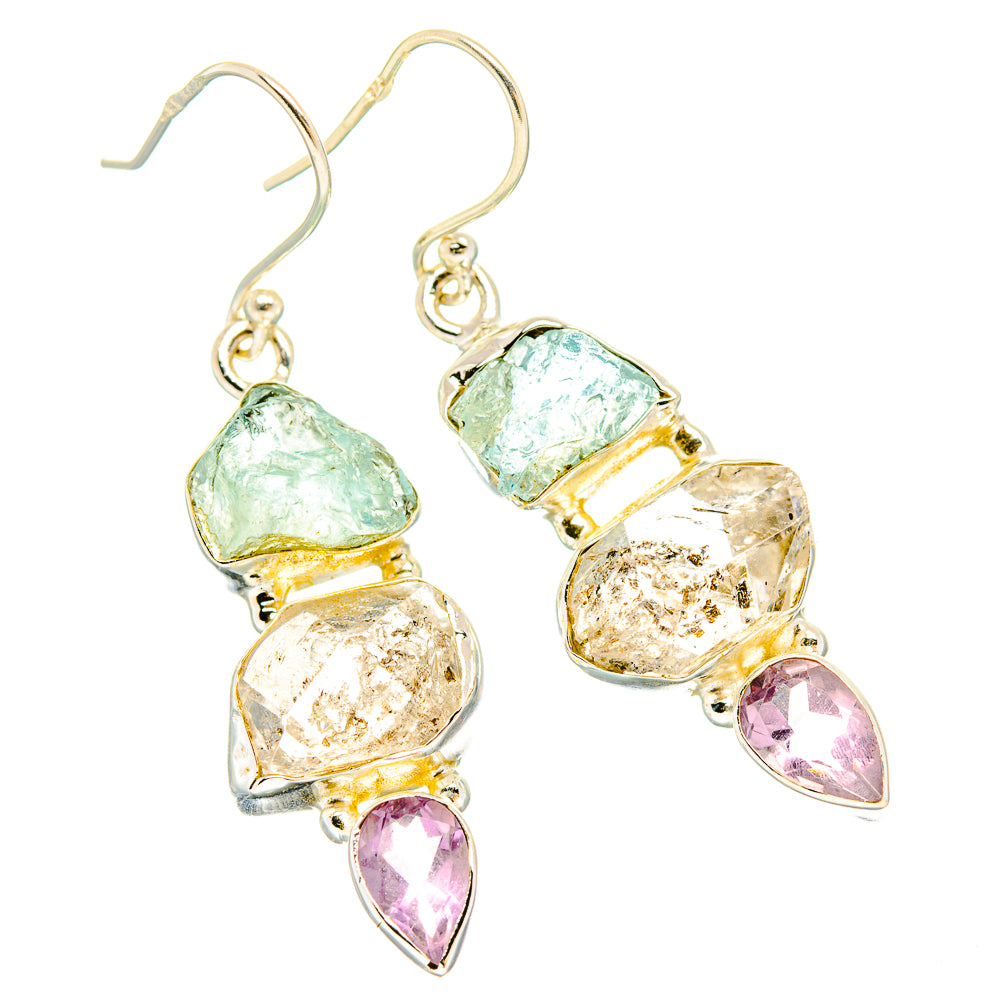 Herkimer Diamond Earrings handcrafted by Anasilvercos - EARR429547 - Photo 2
