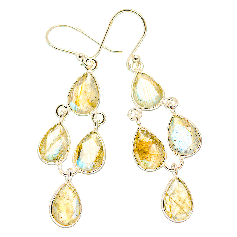 Labradorite Earrings handcrafted by Anasilvercos - EARR429583 - Photo 2