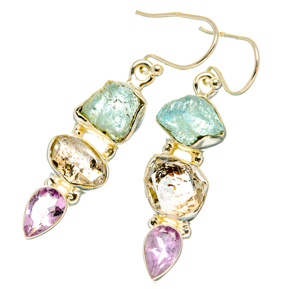 Aquamarine Earrings handcrafted by Anasilvercos - EARR429585 - Photo 2