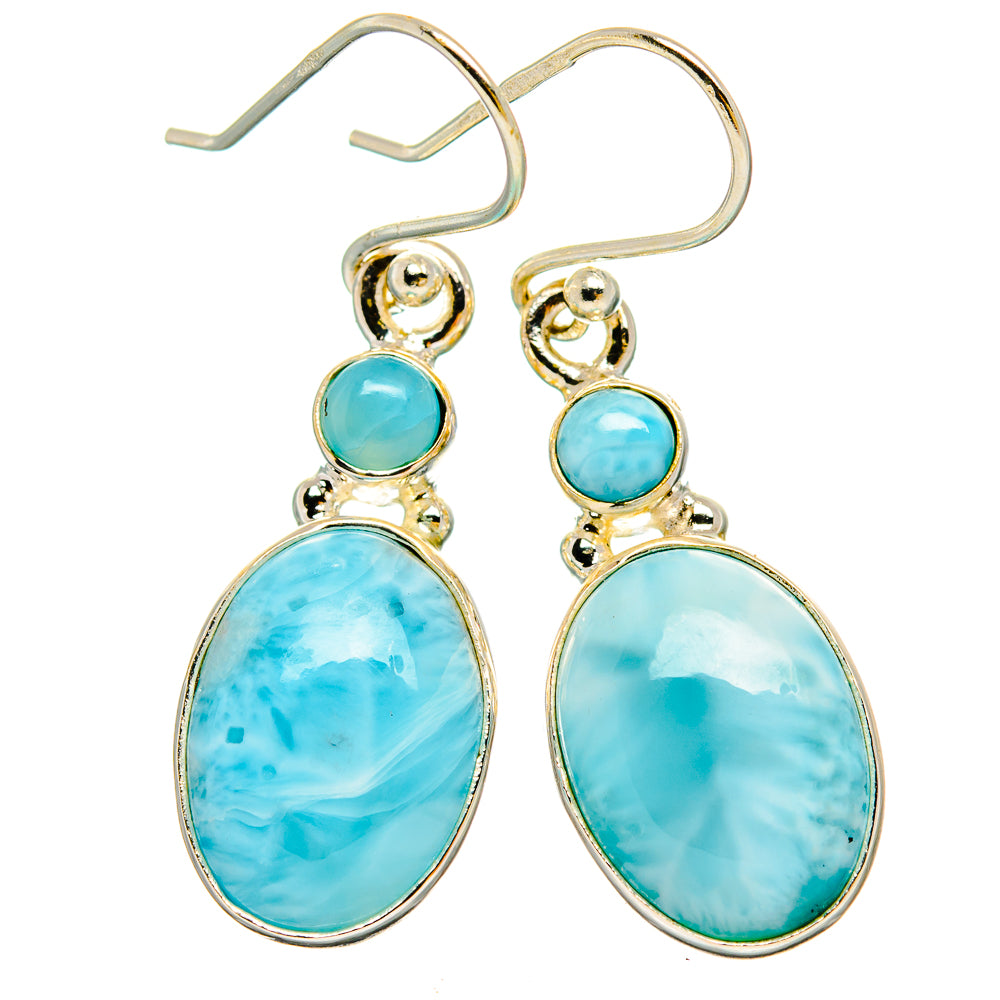 Larimar Earrings handcrafted by Anasilvercos - EARR429664 - Photo 2