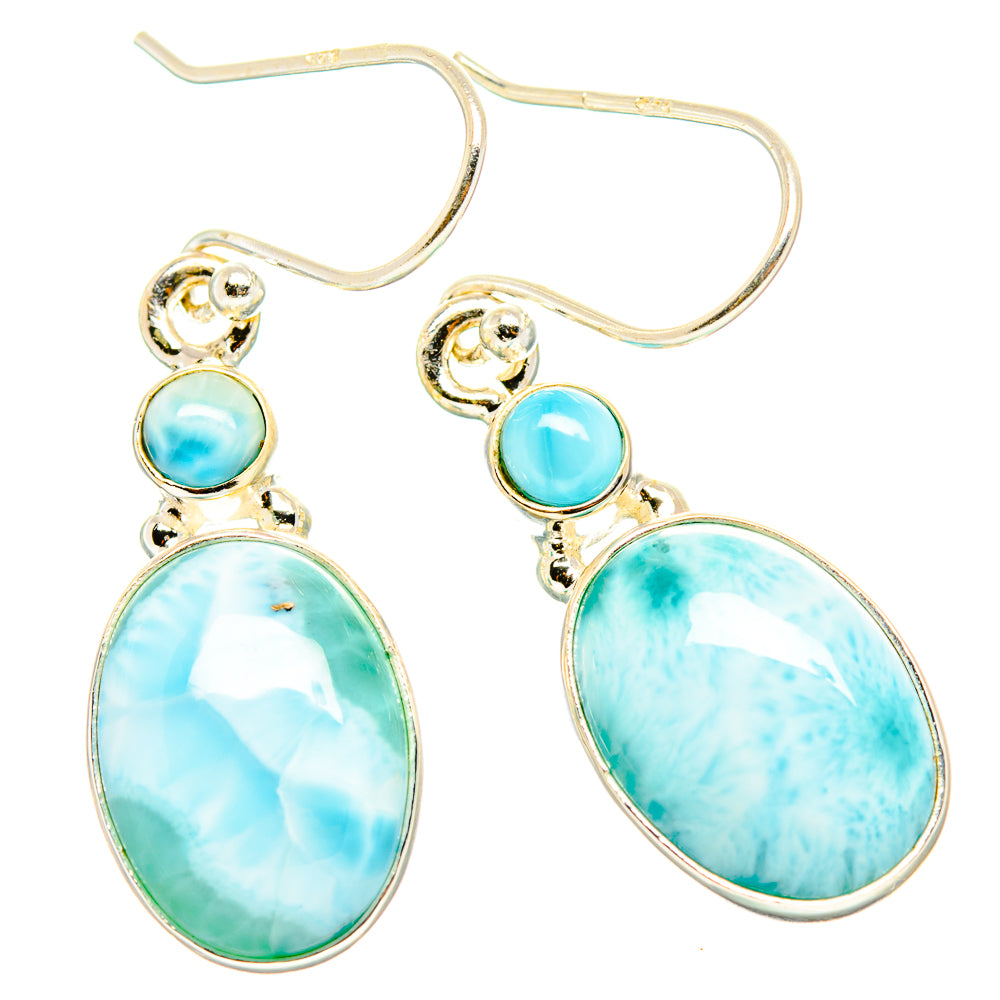 Larimar Earrings handcrafted by Anasilvercos - EARR429745 - Photo 2