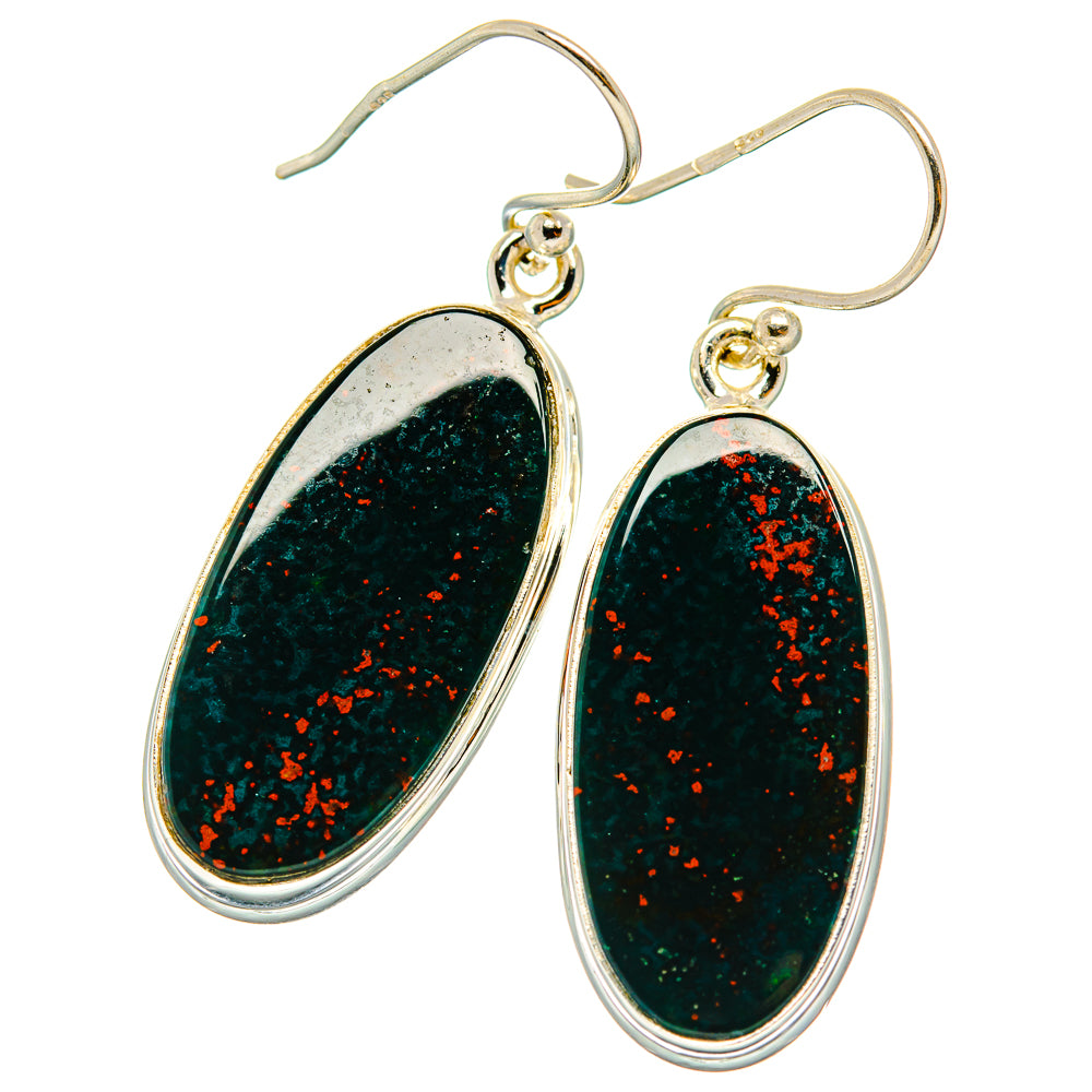 Bloodstone Earrings handcrafted by Anasilvercos - EARR429799 - Photo 2