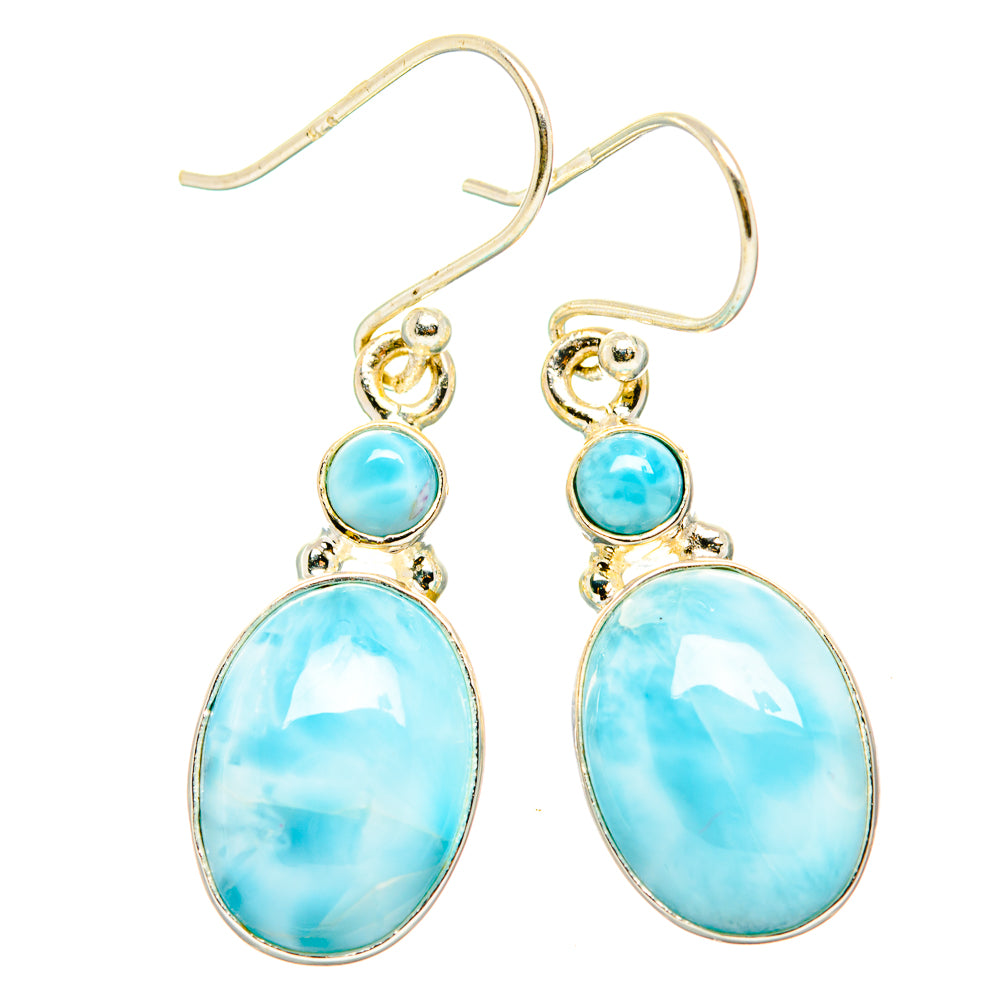 Larimar Earrings handcrafted by Anasilvercos - EARR429864 - Photo 2
