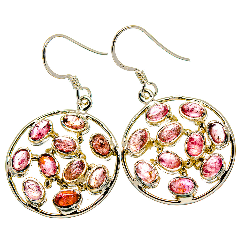 Pink Tourmaline Earrings handcrafted by Anasilvercos - EARR429871 - Photo 2