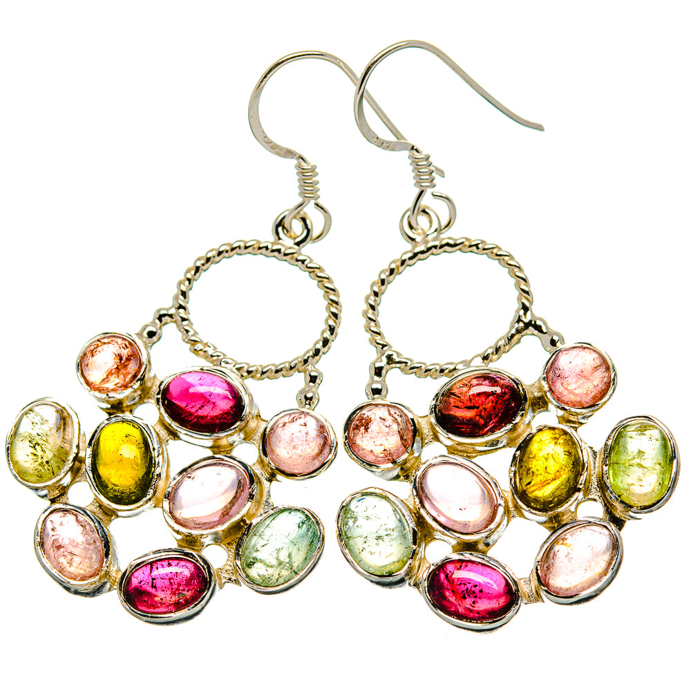 Rainbow Moonstone Earrings handcrafted by Anasilvercos - EARR429874 - Photo 2
