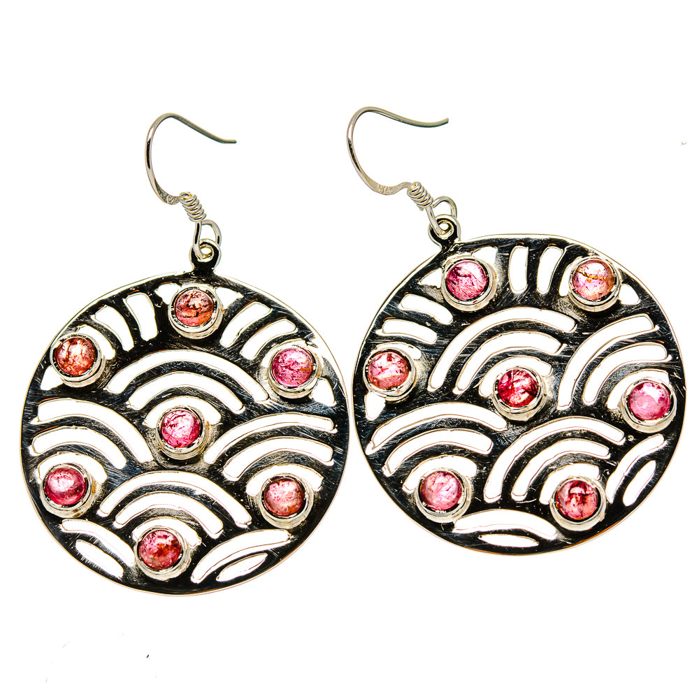 Rainbow Moonstone Earrings handcrafted by Anasilvercos - EARR429877 - Photo 2