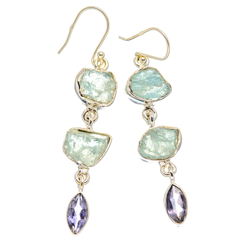 Aquamarine Earrings handcrafted by Anasilvercos - EARR429885 - Photo 2