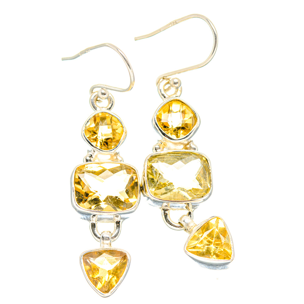 Citrine Earrings handcrafted by Anasilvercos - EARR429897 - Photo 2