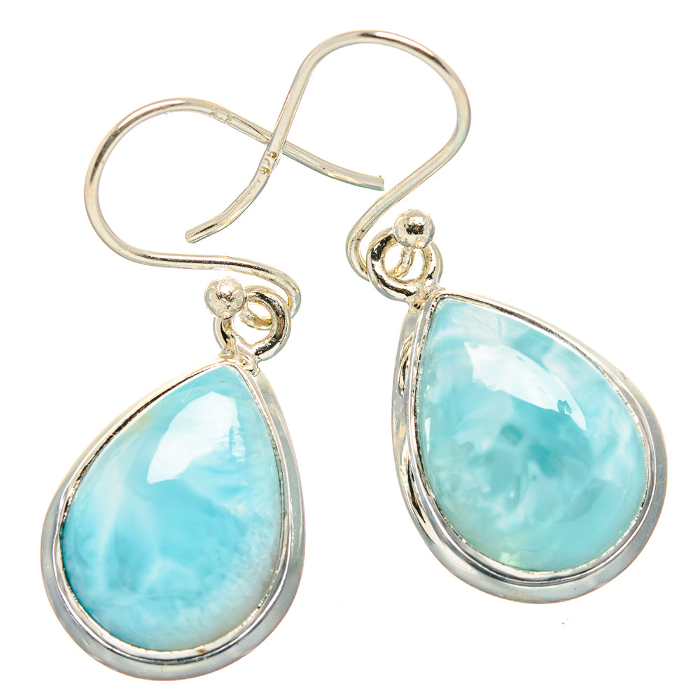 Larimar Earrings handcrafted by Anasilvercos - EARR429900 - Photo 2