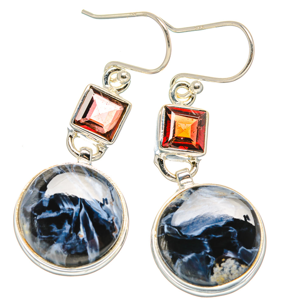 Sodalite Earrings handcrafted by Anasilvercos - EARR429901 - Photo 2