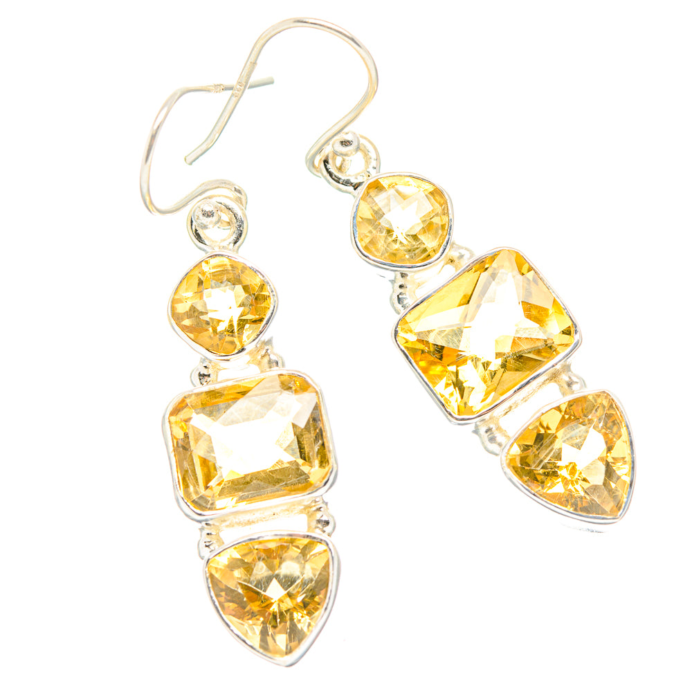 Citrine Earrings handcrafted by Anasilvercos - EARR429914 - Photo 2