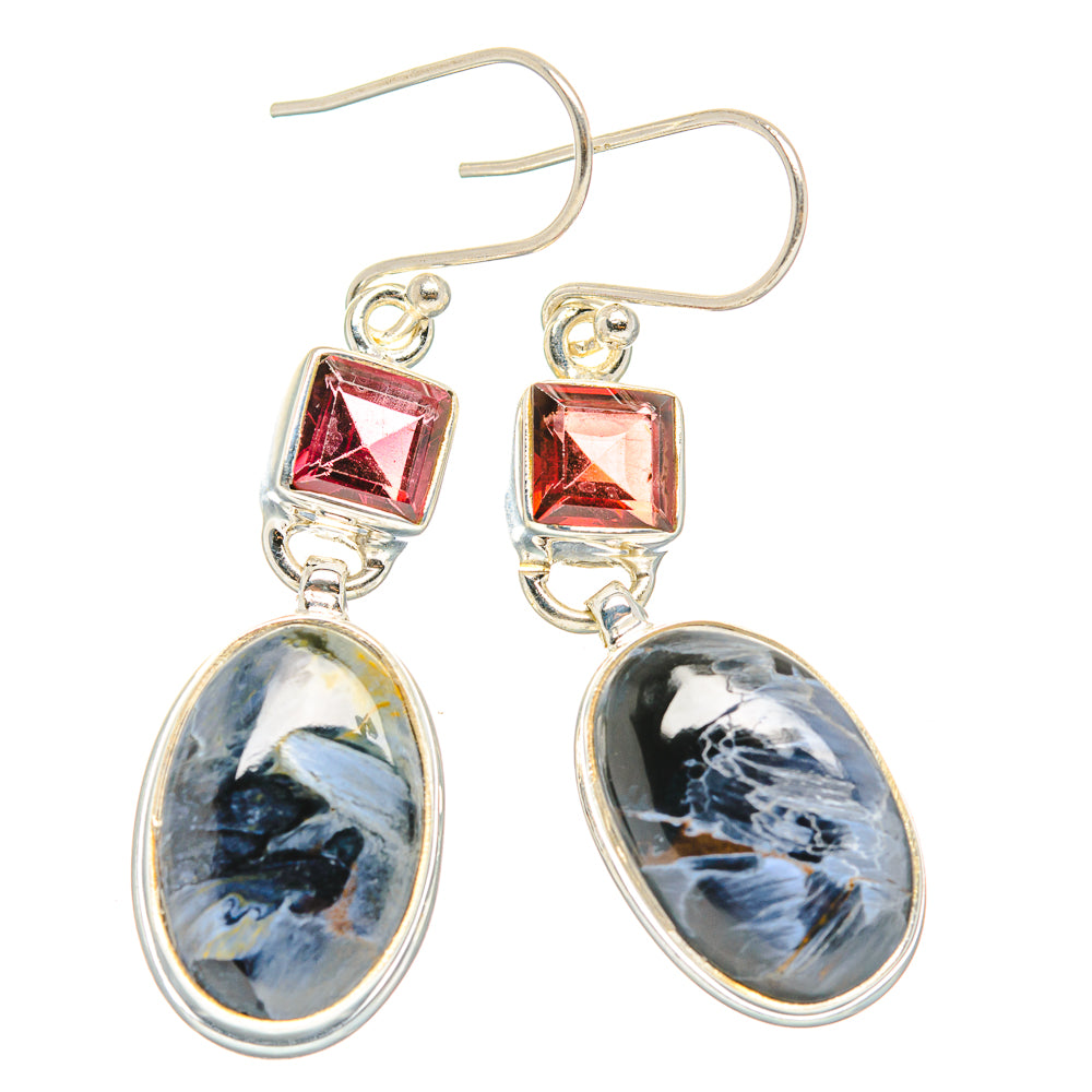 Pietersite Earrings handcrafted by Anasilvercos - EARR429919 - Photo 2