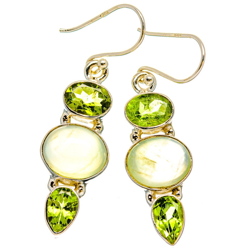 Prehnite Earrings handcrafted by Anasilvercos - EARR429958 - Photo 2