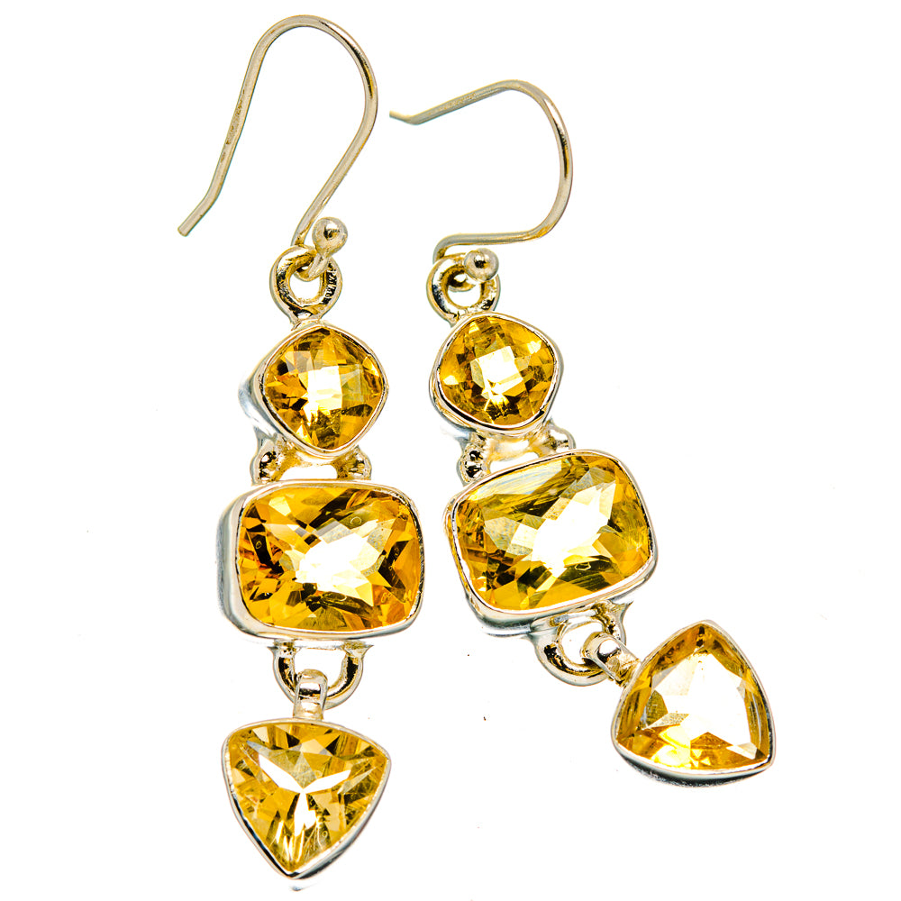 Citrine Earrings handcrafted by Anasilvercos - EARR429964 - Photo 2
