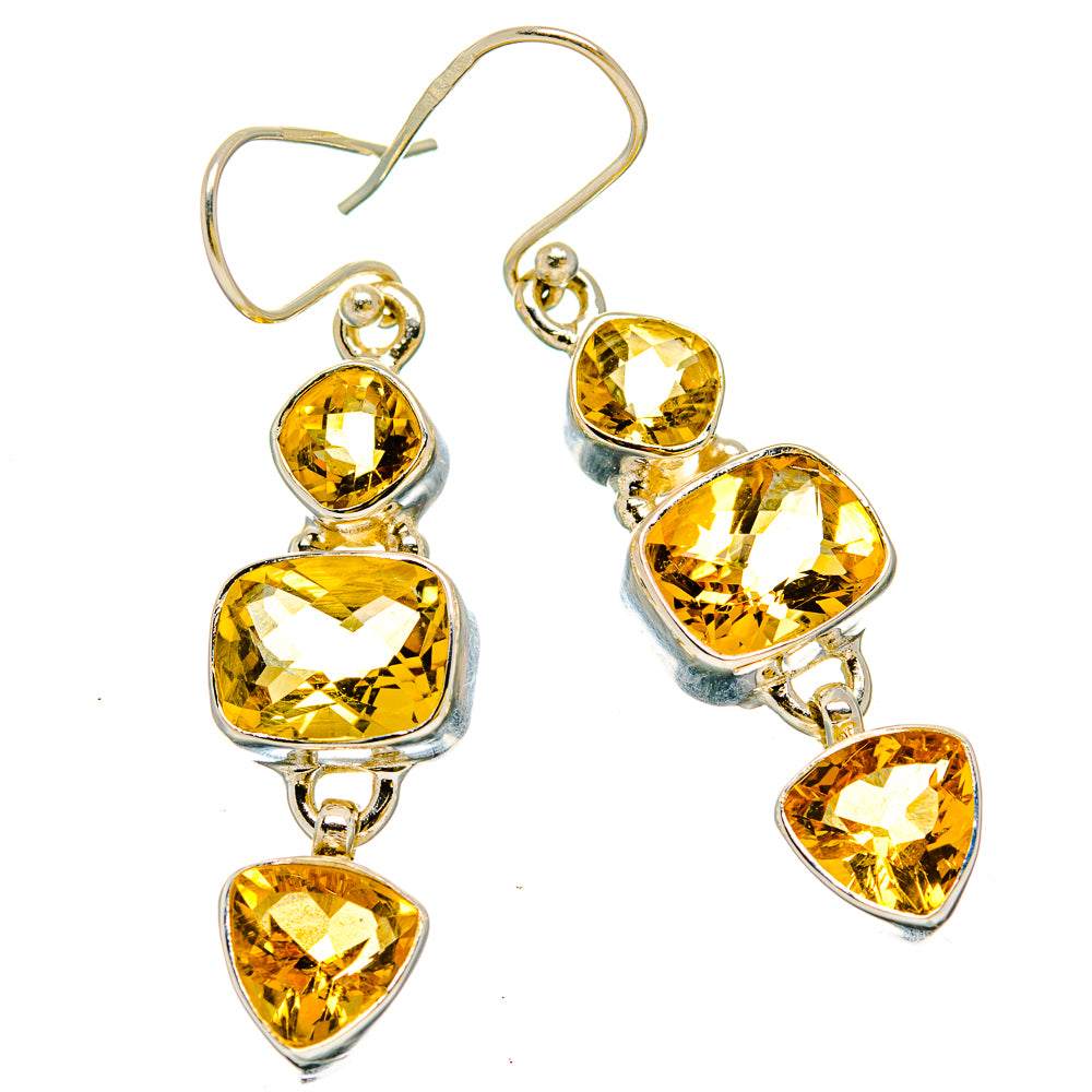 Citrine Earrings handcrafted by Anasilvercos - EARR429969 - Photo 2