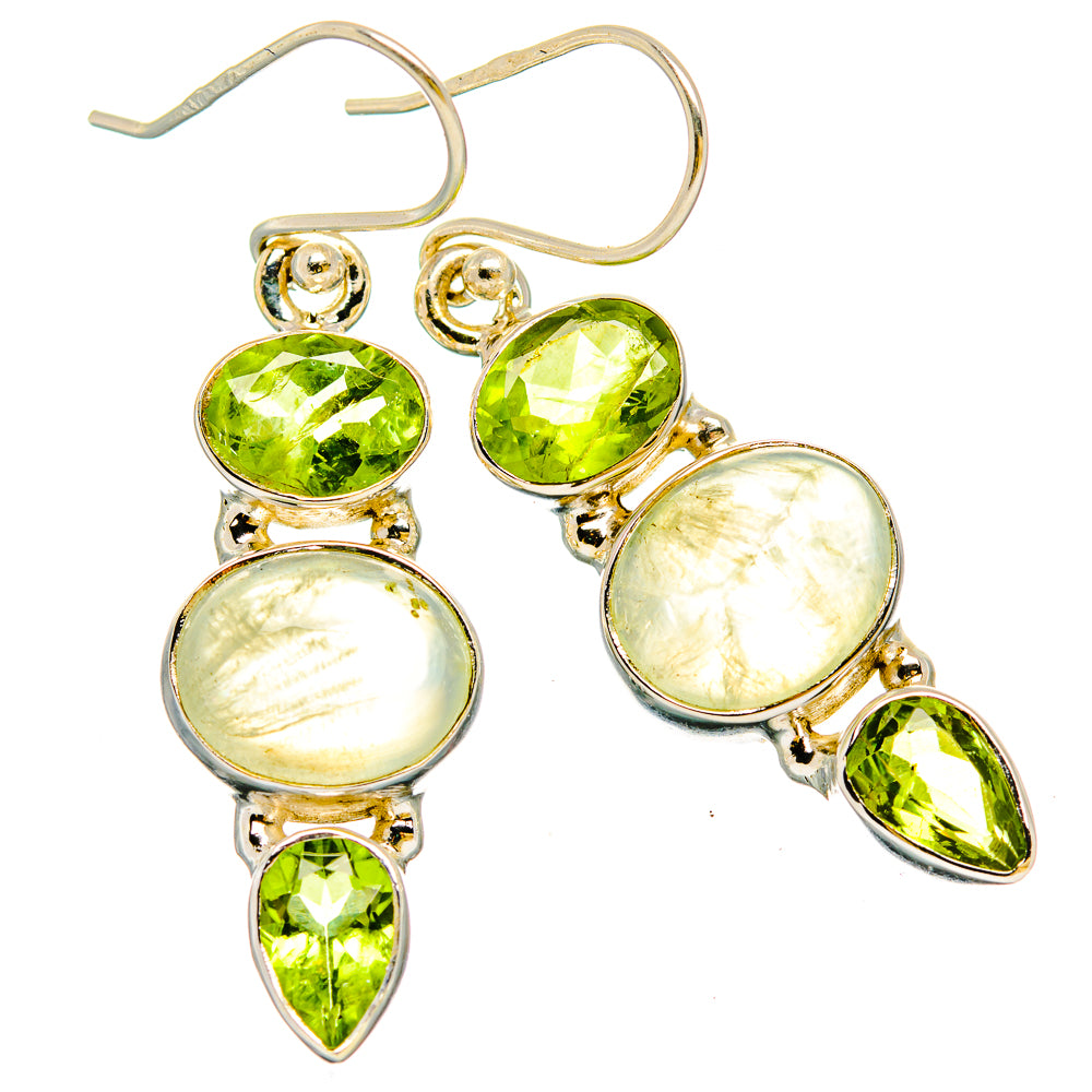 Prehnite Earrings handcrafted by Anasilvercos - EARR429972 - Photo 2