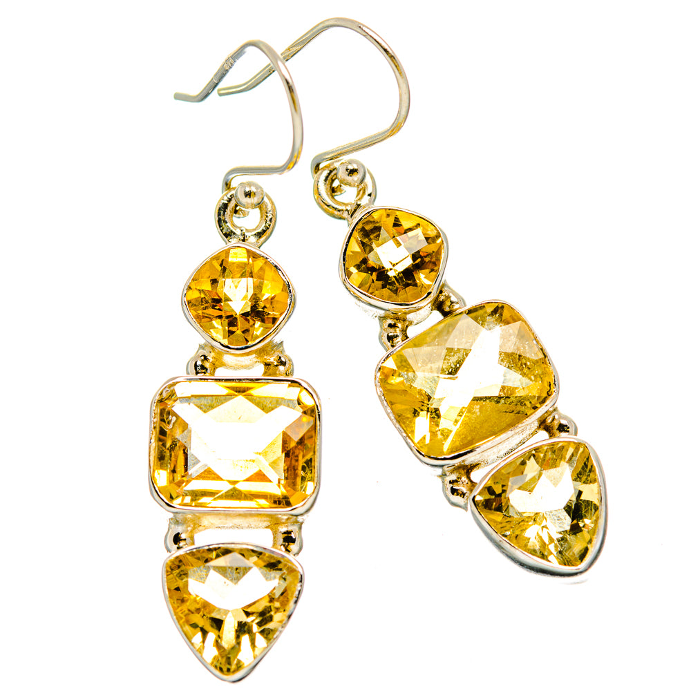 Citrine Earrings handcrafted by Anasilvercos - EARR429979 - Photo 2