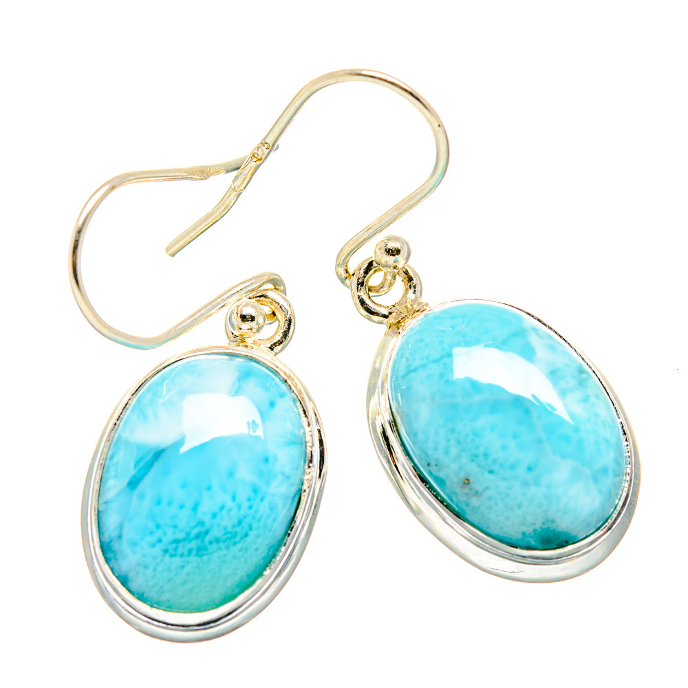 Larimar Earrings handcrafted by Anasilvercos - EARR429982 - Photo 2