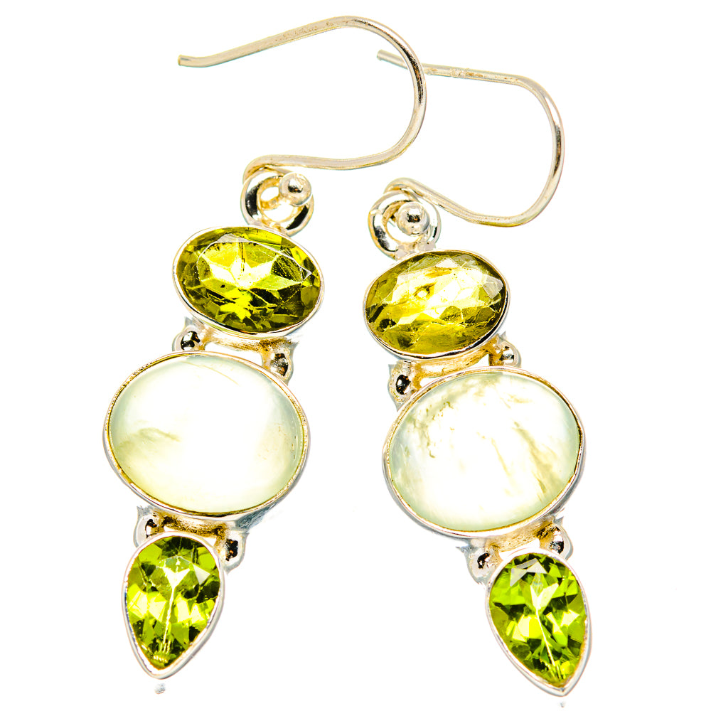 Prehnite Earrings handcrafted by Anasilvercos - EARR429984 - Photo 2