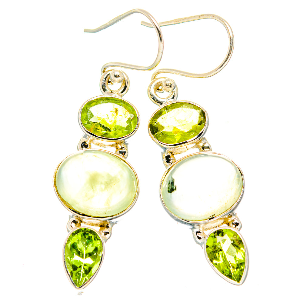 Prehnite Earrings handcrafted by Anasilvercos - EARR430003 - Photo 2