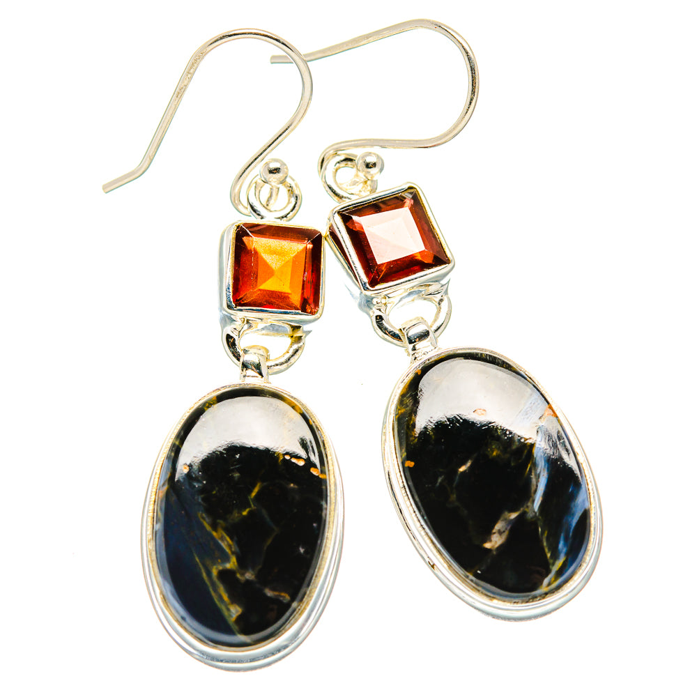 Pietersite Earrings handcrafted by Anasilvercos - EARR430009 - Photo 2