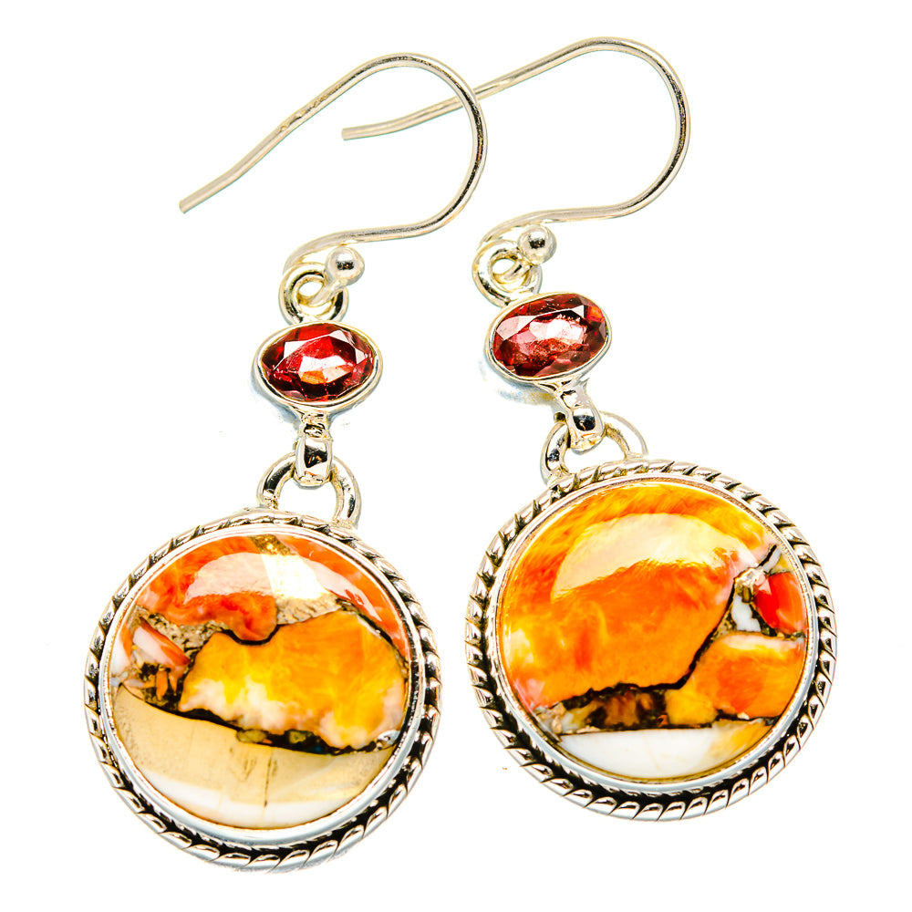 Brecciated Mookaite Earrings handcrafted by Anasilvercos - EARR430012 - Photo 2