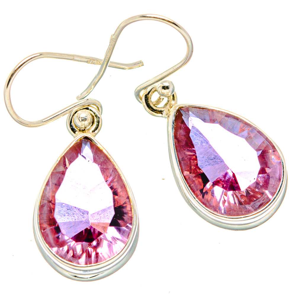 Color Change Alexandrite  (Lab.) Earrings handcrafted by Anasilvercos - EARR430024 - Photo 2