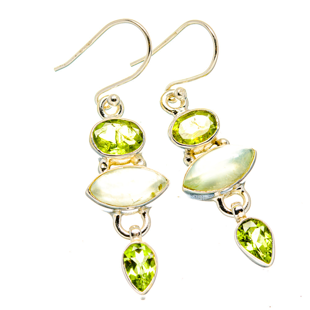 Prehnite Earrings handcrafted by Anasilvercos - EARR430025 - Photo 2