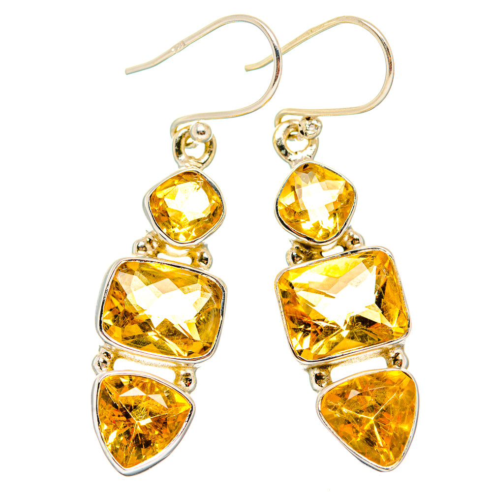 Citrine Earrings handcrafted by Anasilvercos - EARR430032 - Photo 2